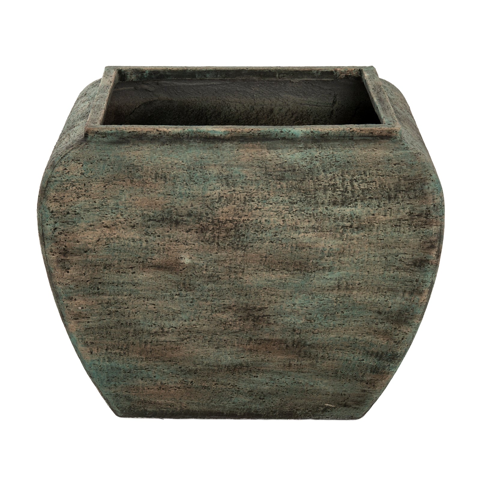 Outdoor Verdan Square Drum Set Of 2 Planters - image 5