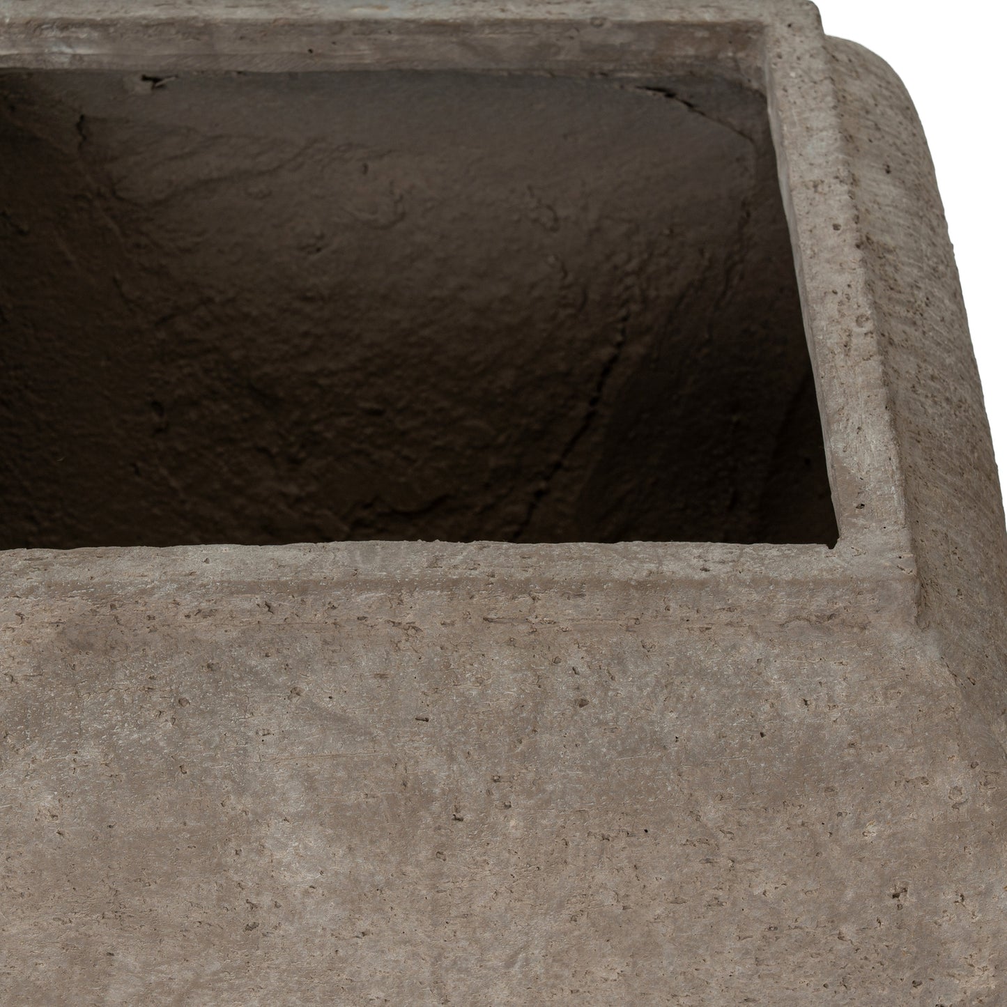 Outdoor Umber Square Drum Set Of 2 Planters - image 3