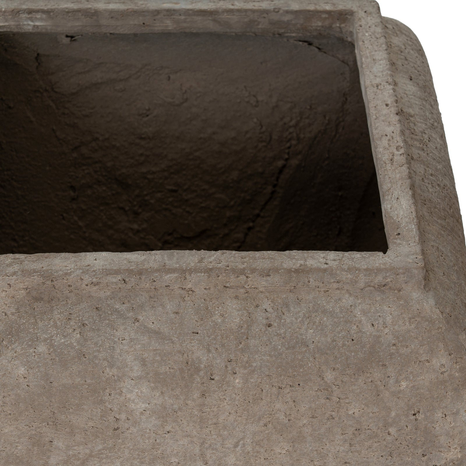 Outdoor Umber Square Drum Set Of 2 Planters - image 3