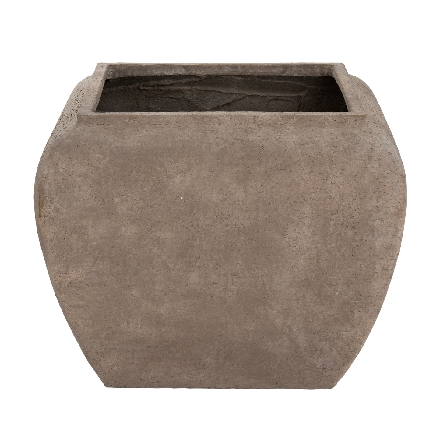 Outdoor Umber Square Drum Set Of 2 Planters - image 4