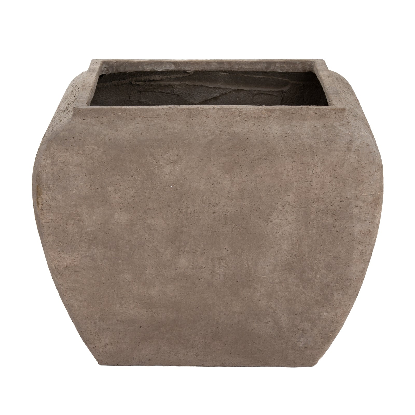 Outdoor Umber Square Drum Set Of 2 Planters - image 4