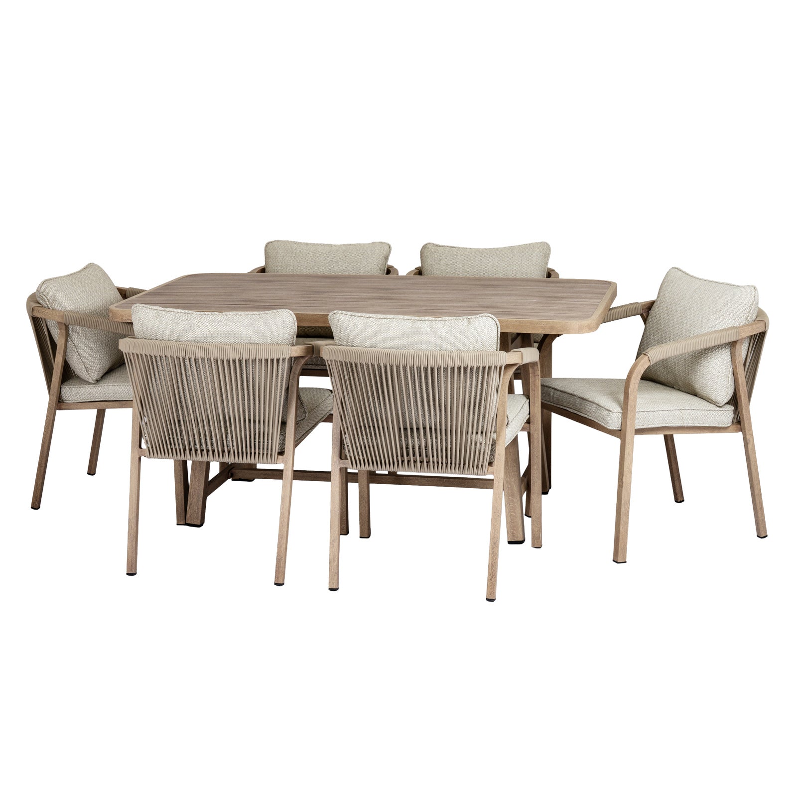Harlow Outdoor 6 Seater Dining Set - image 2