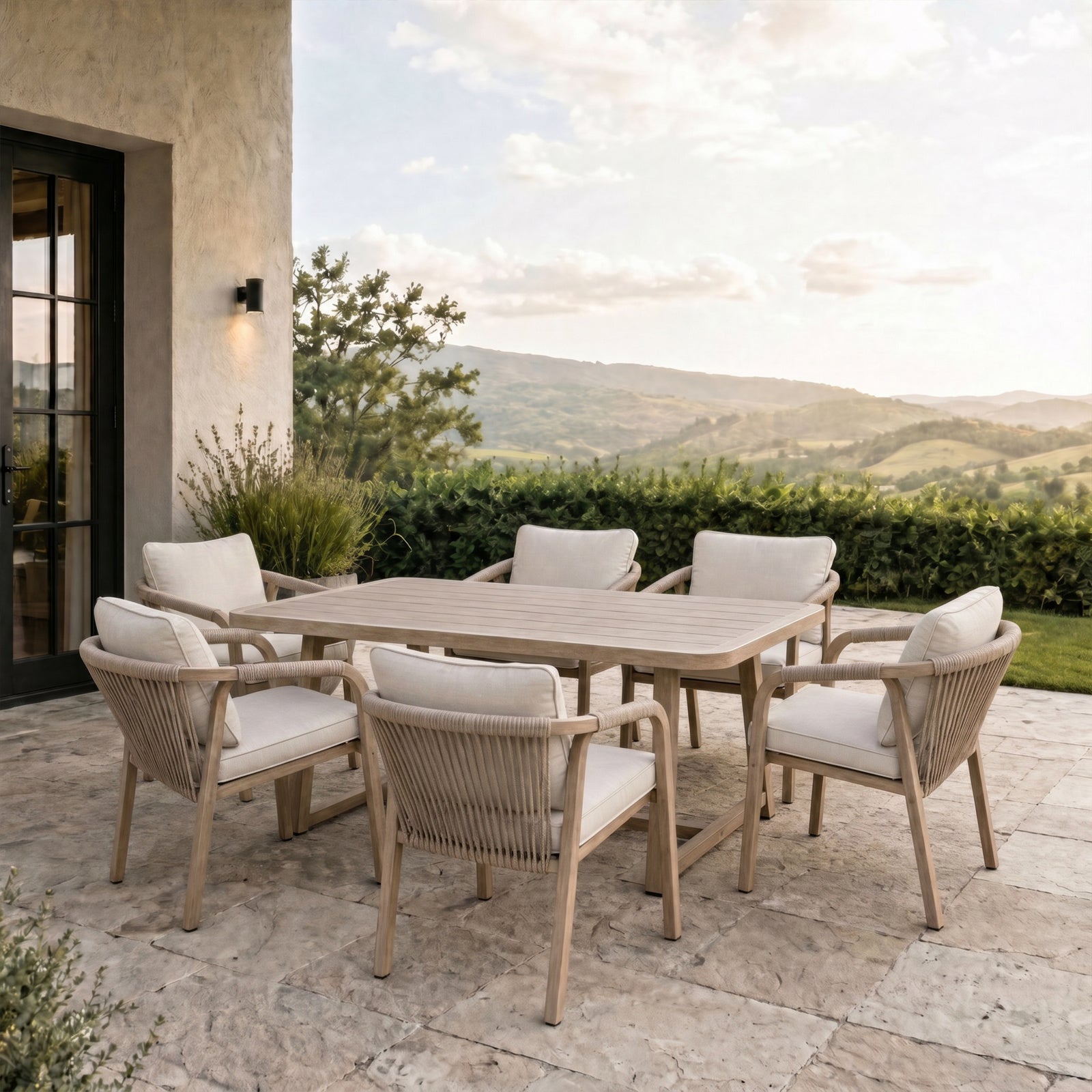 Harlow Outdoor 6 Seater Dining Set - main image