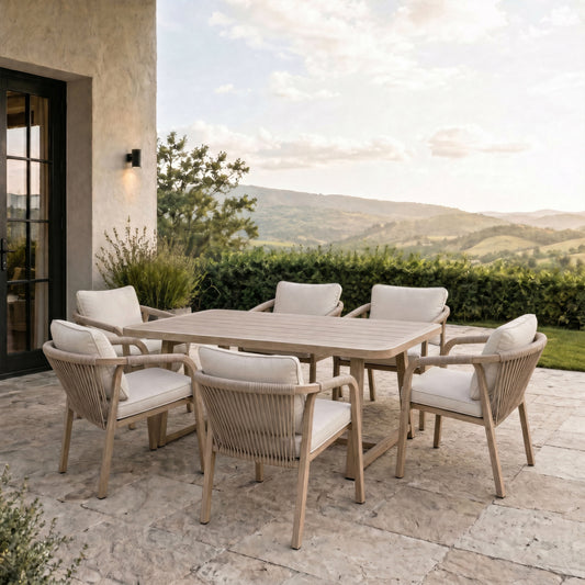 Harlow Outdoor 6 Seater Dining Set - main image