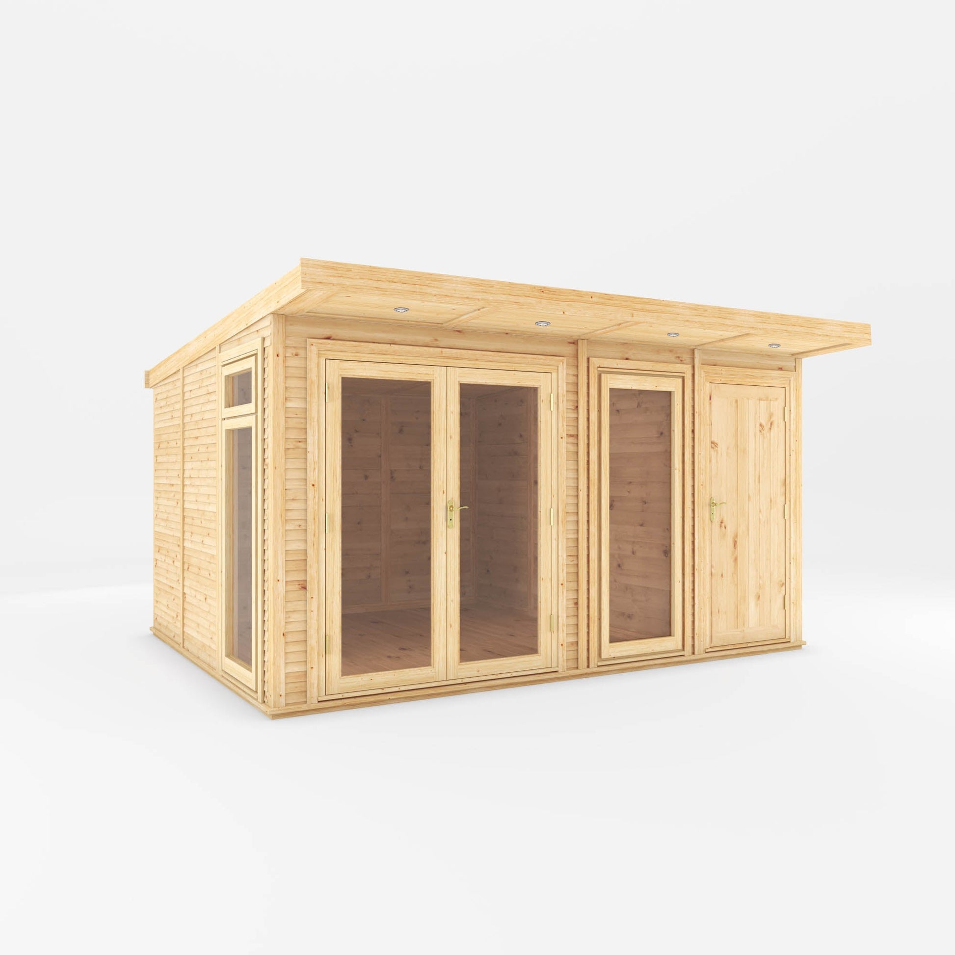Mercia The Classic Insulated Garden Room with Side Shed - image 6