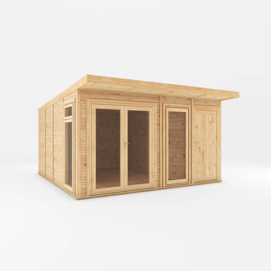 Mercia The Classic Insulated Garden Room with Side Shed - image 2