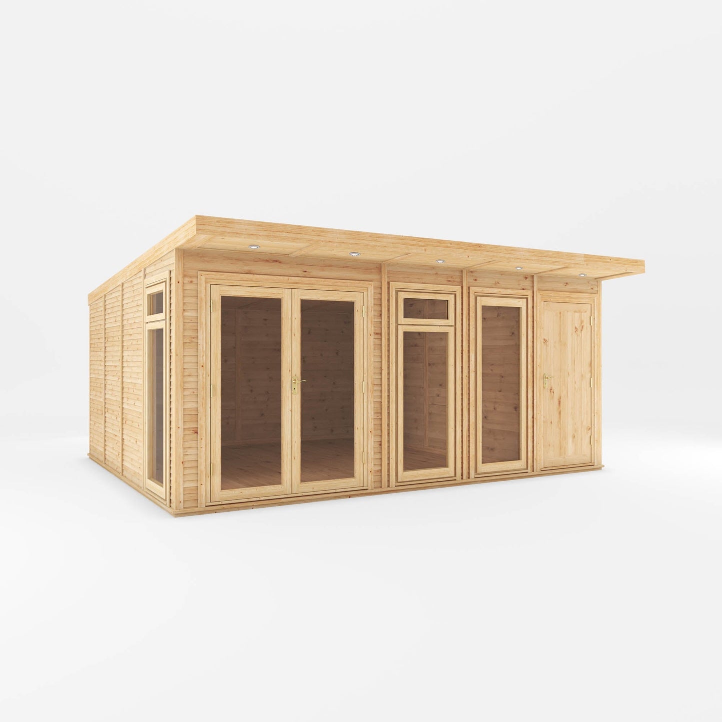 Mercia The Classic Insulated Garden Room with Side Shed - image 3