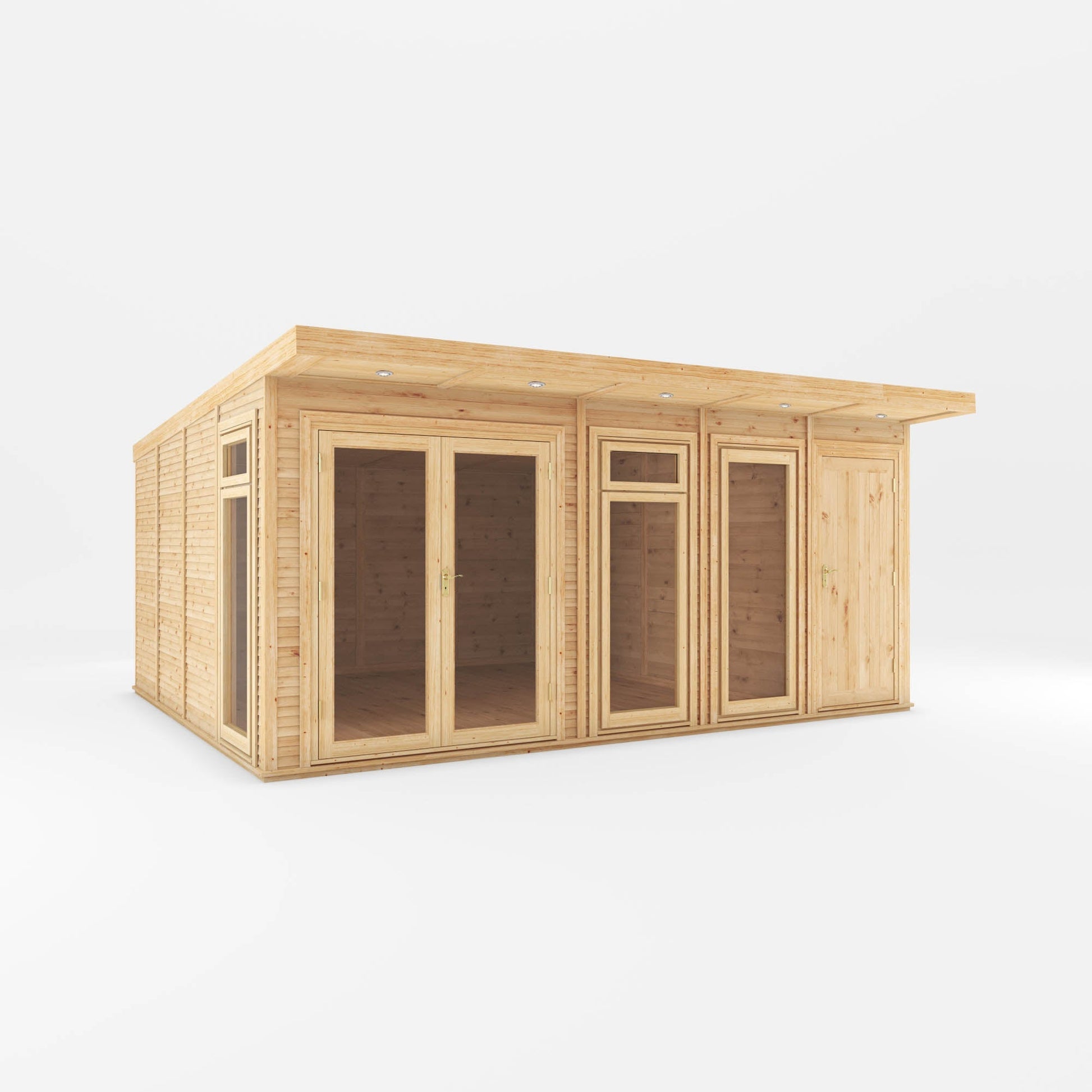 Mercia The Classic Insulated Garden Room with Side Shed - image 3
