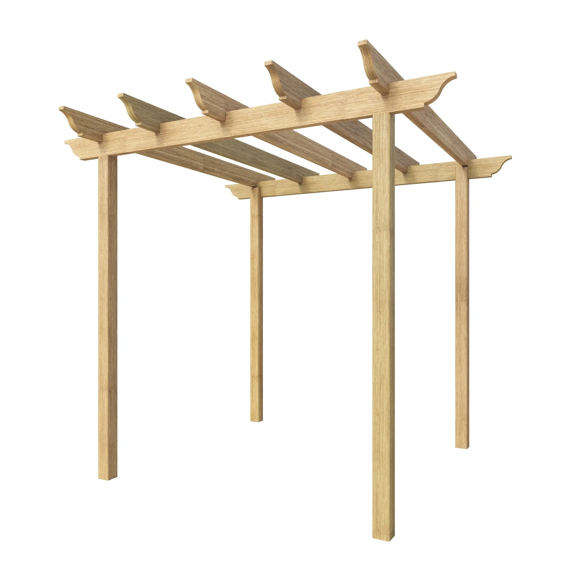 Pérgola Pequeña RHS Prestige de Madera Iroko o Térmicamente Tratada