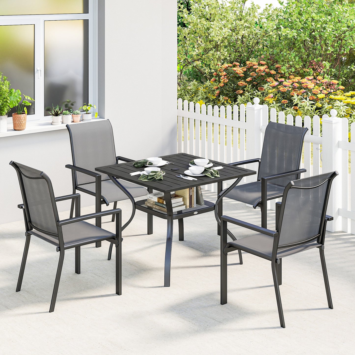 Verona 5 Piece Garden Dining Set for 4