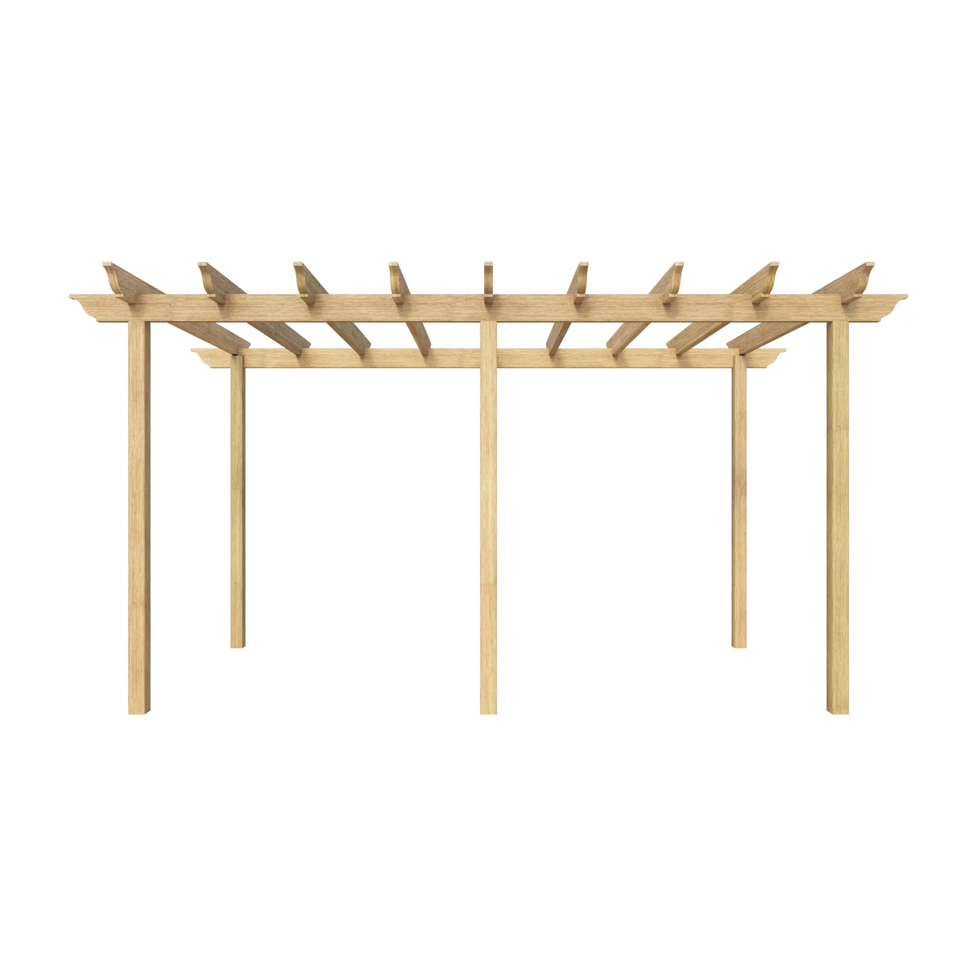 RHS Prestige Pérgola Grande de Iroko o Madera Tratada Térmicamente