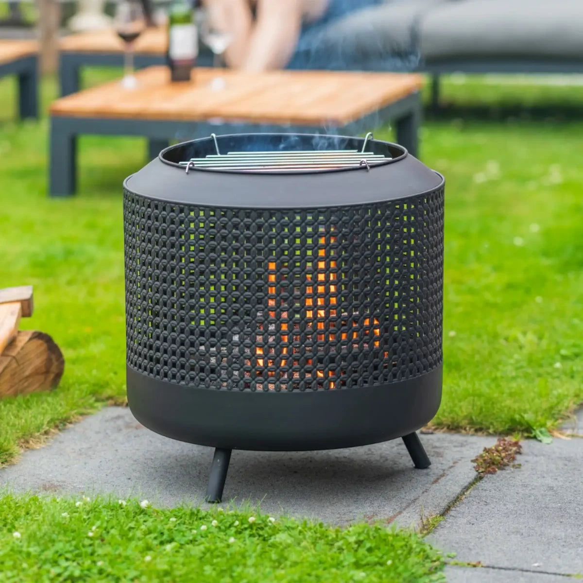 Midland Fire Basket w/ Grill Rack - image 4