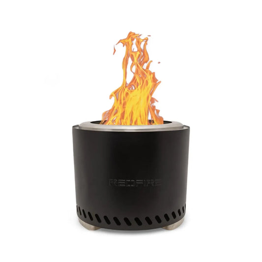 Volcano Pellet Fire Pit Large – Matte Black - Outdoor Fire Bowl
