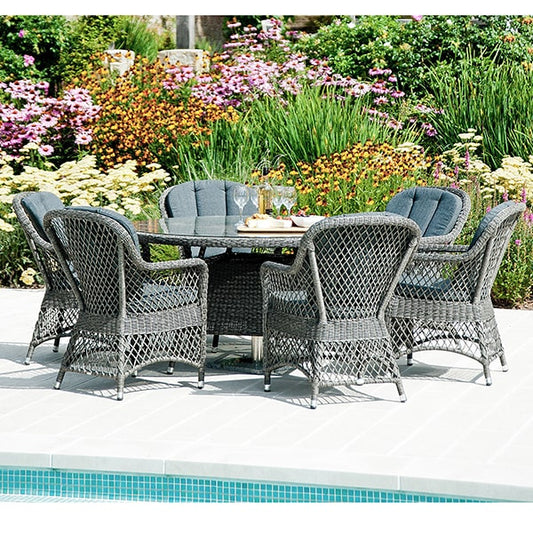 Alexander Rose Monte Carlo Round Dining Set  Round Table 1.5m Front View