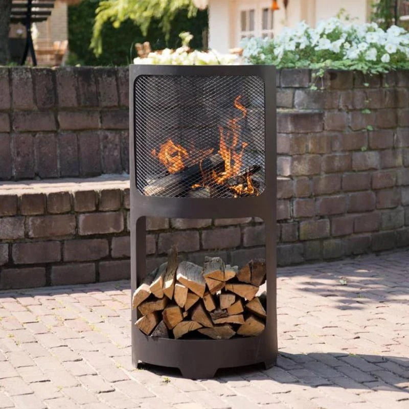 Buffalo Fire Pit with Wood Storage - Outdoor Fire Bowl - image 2