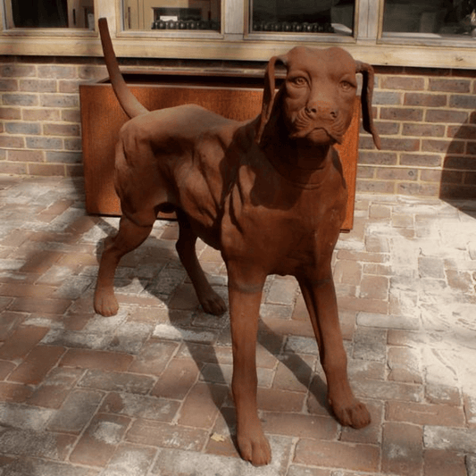 Cast Iron Standing Rhodesian Ridgeback Garden 95cm Statue