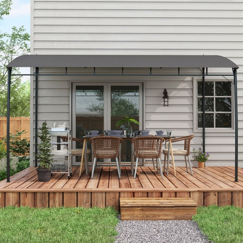 3m x 4m PA – Coated Sun Shade Shelter – Metal Frame Patio Cover