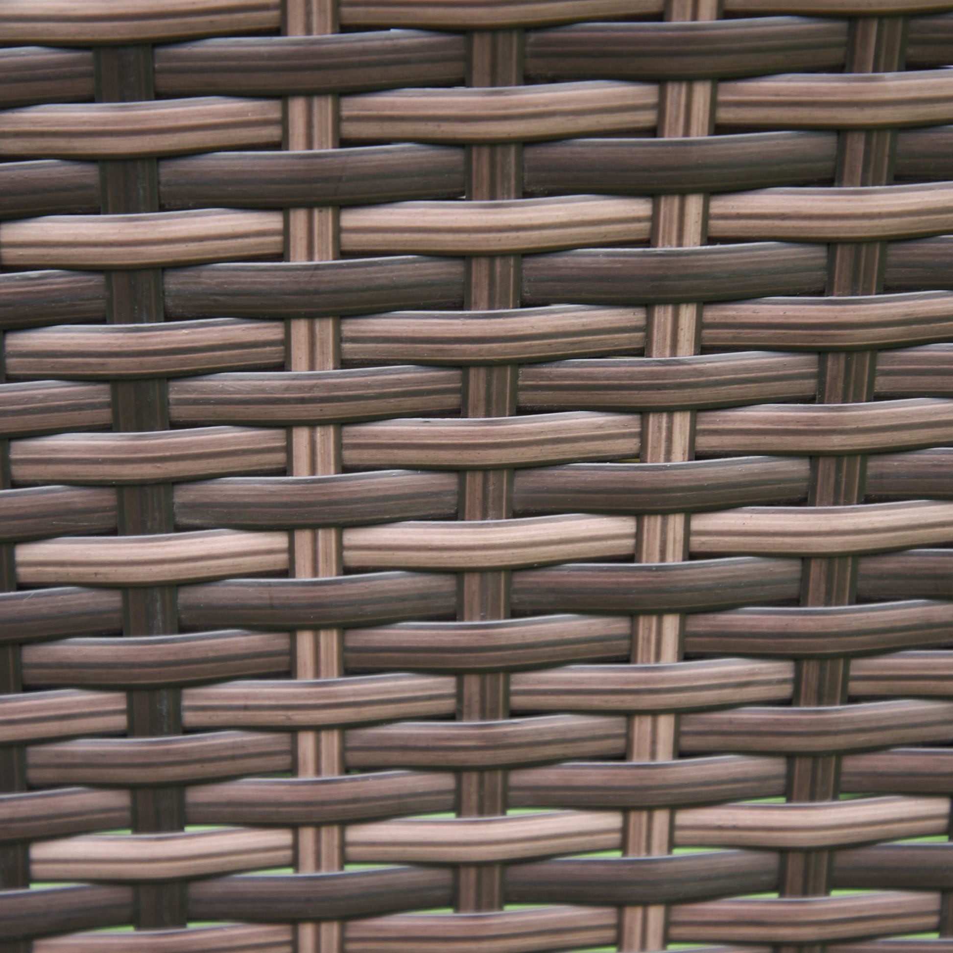 Outsunny Three-Piece Rattan Chair Set, with Cushions - Brown