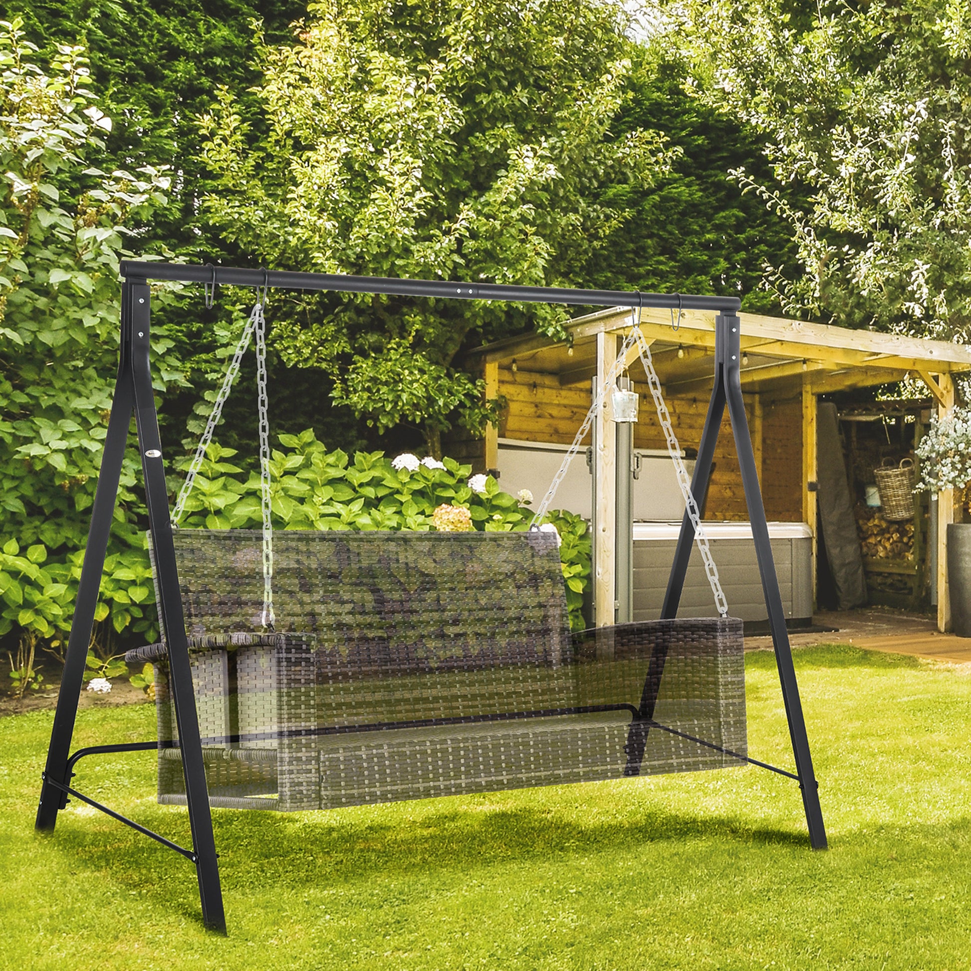 Ibiza Steel Frame Multi-Swing Seat Frame - Black