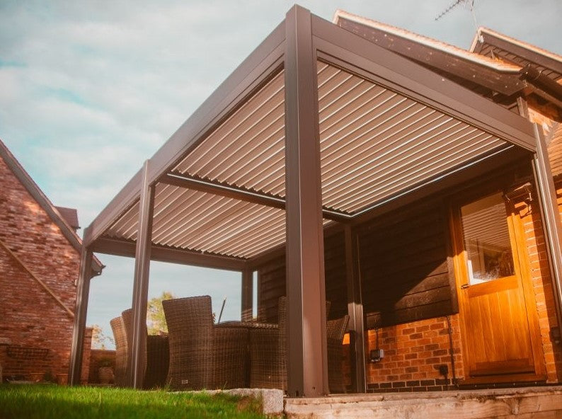 Eclipse Motorised Pergola - Attached from the House