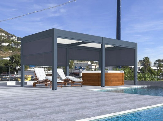 Eclipse Motorised Pergola 5m x 3.5m with tub inside