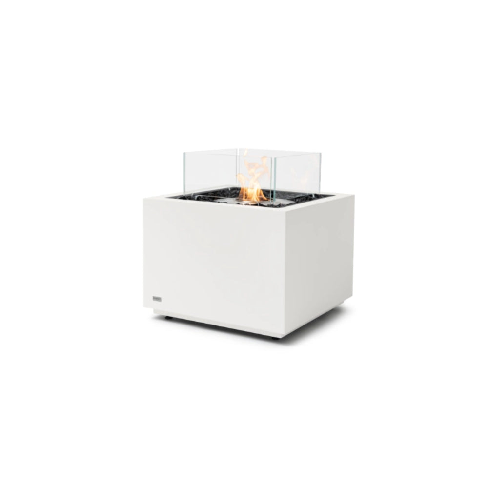 EcoSmart Sidecar 24 Fire Pit Ethanol Bone Finish Stainless Steel Burner