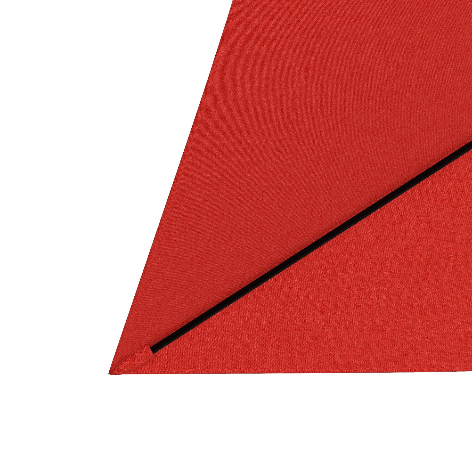 Outsunny 2 x 3 m Rectangular Parasol Umbrella - Red