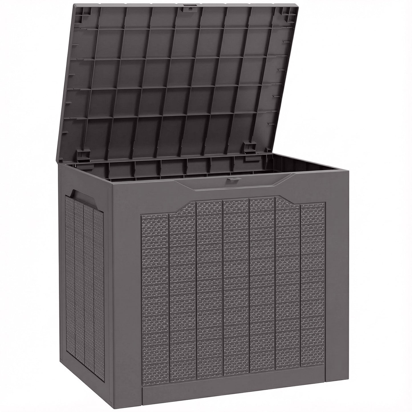 Outsunny - 93L Plastic Garden Storage Box, Brown