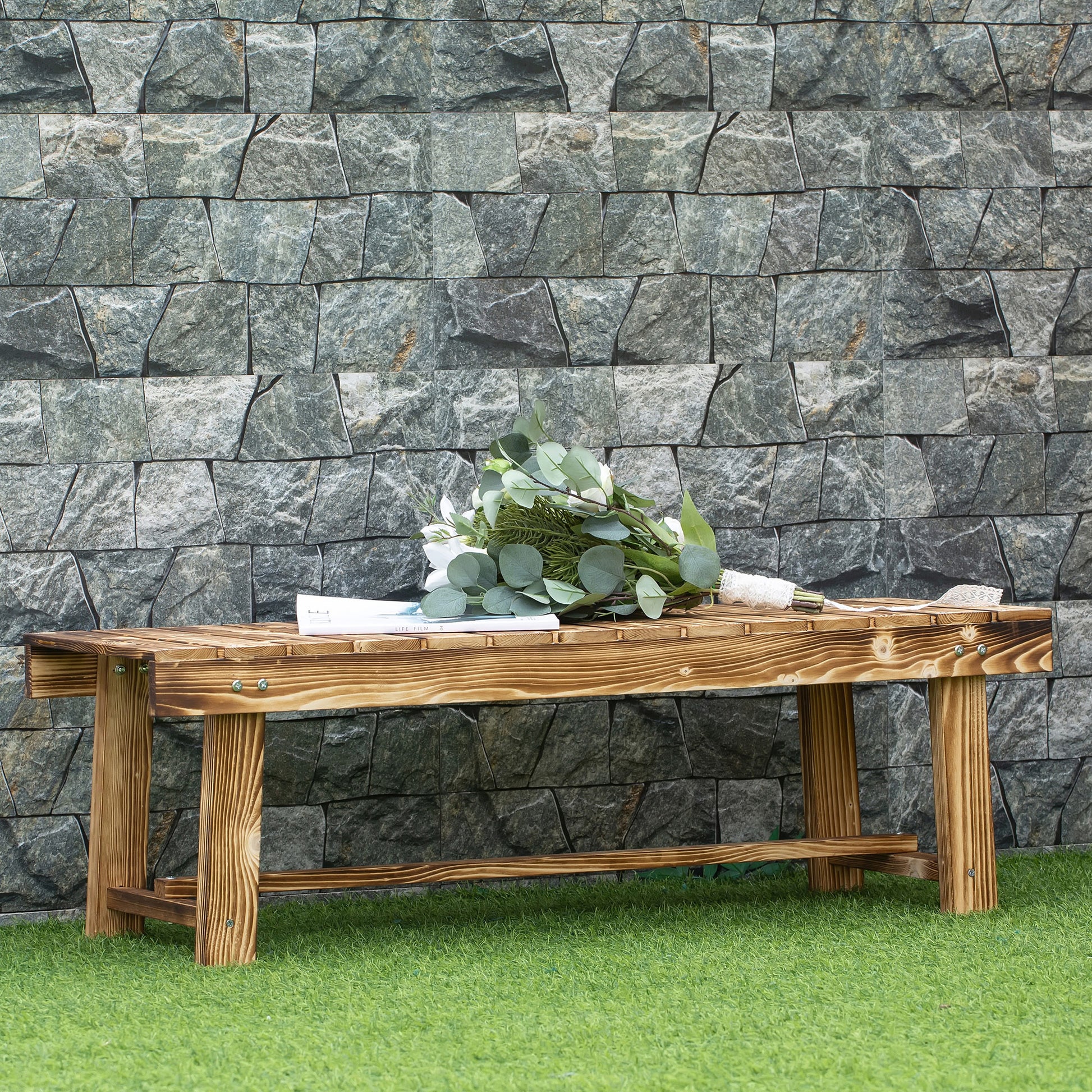 Tivoli 1 Piece 2-seater Wooden Garden Bench Fir Patio Loveseat