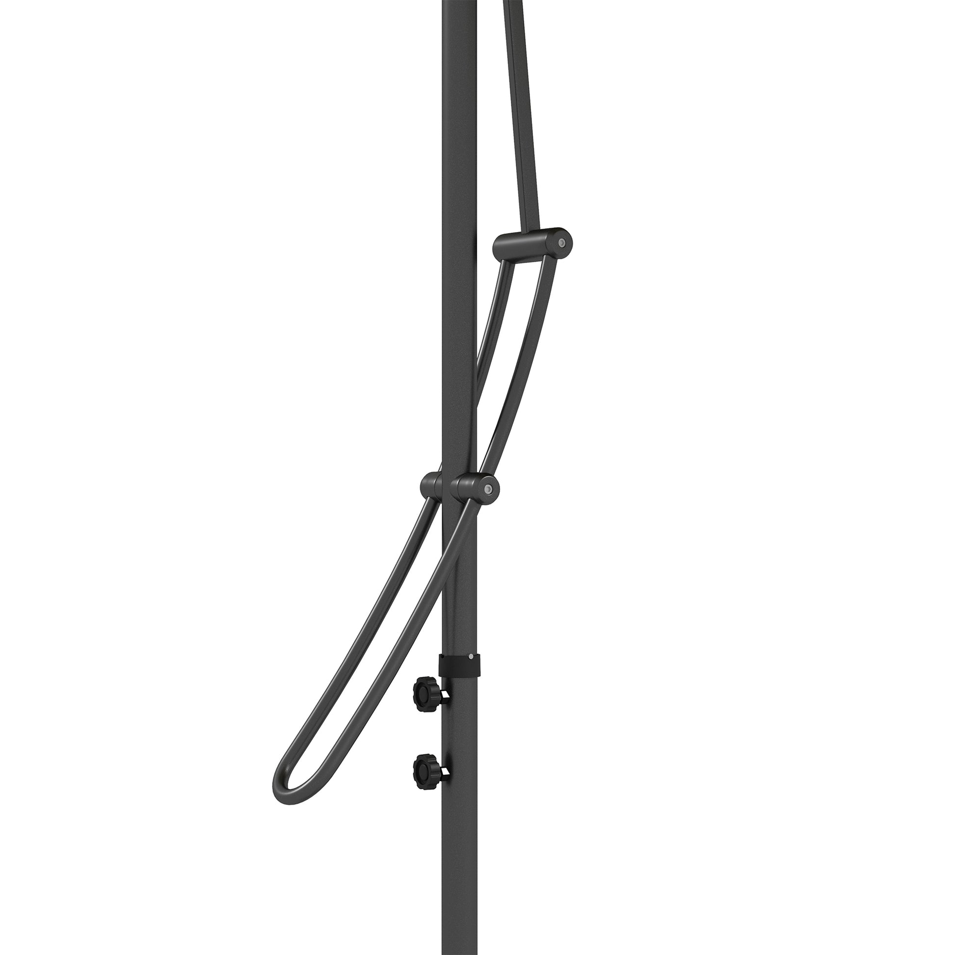 Outsunny 3(m) Solar LED Cantilever Parasol - Dark Grey