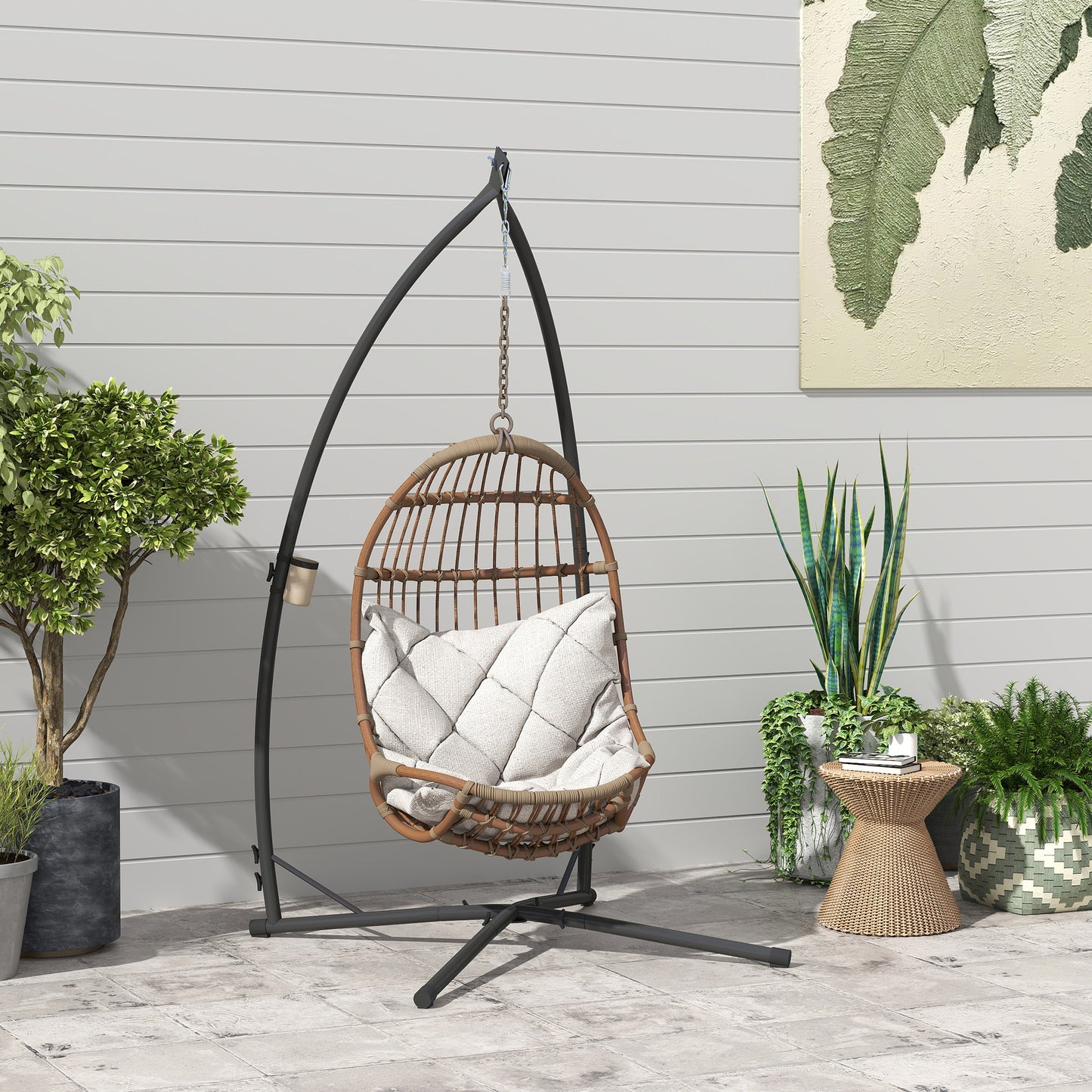 Marbella Hammock Chair Stand Only, Hanging Chair Stand with X-Shape Base