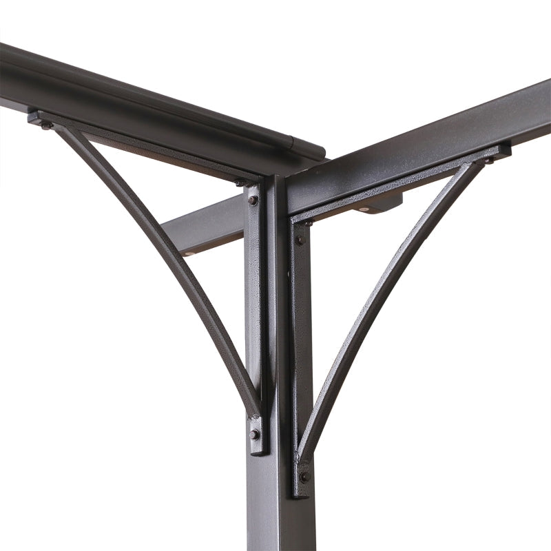 3.5m x 3.5m Metal Pergola Marquee – Large Outdoor Event Canopy