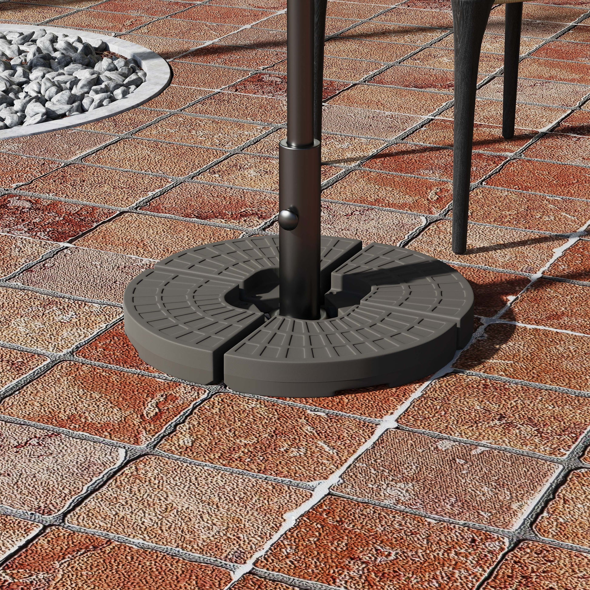 Set of 4 Fillable Parasol Weights - 100kg