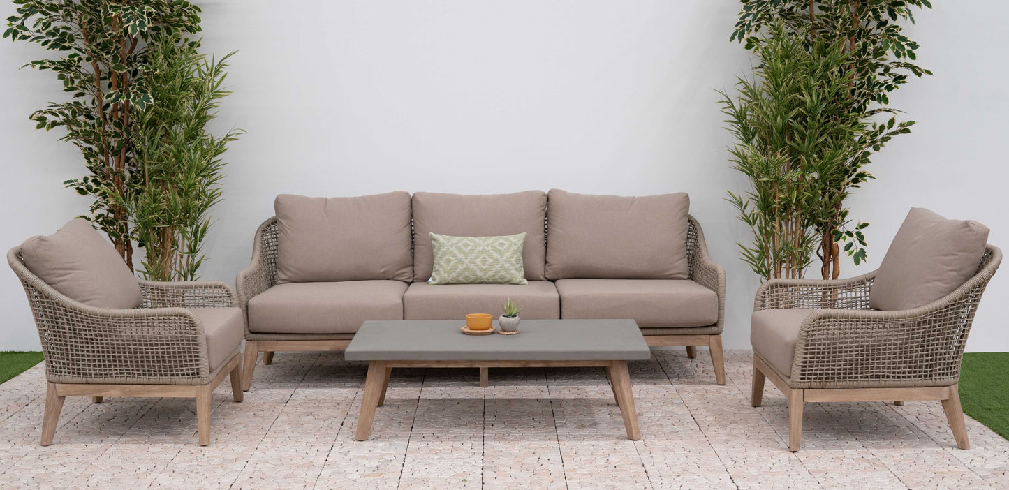 Nova outdoor sofa set angled layout