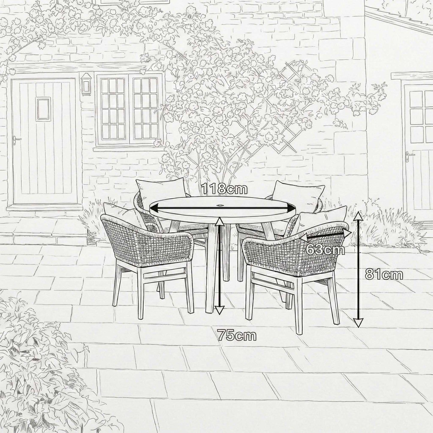 Nova outdoor furniture detail close up