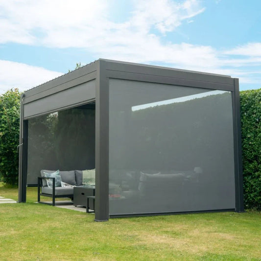3.6m Grey or Pebble Nova Titan Privacy Screen Side Blinds