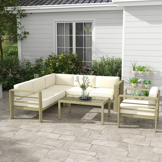 Portofino 5-Piece Garden Corner Sofa Set with Cushions