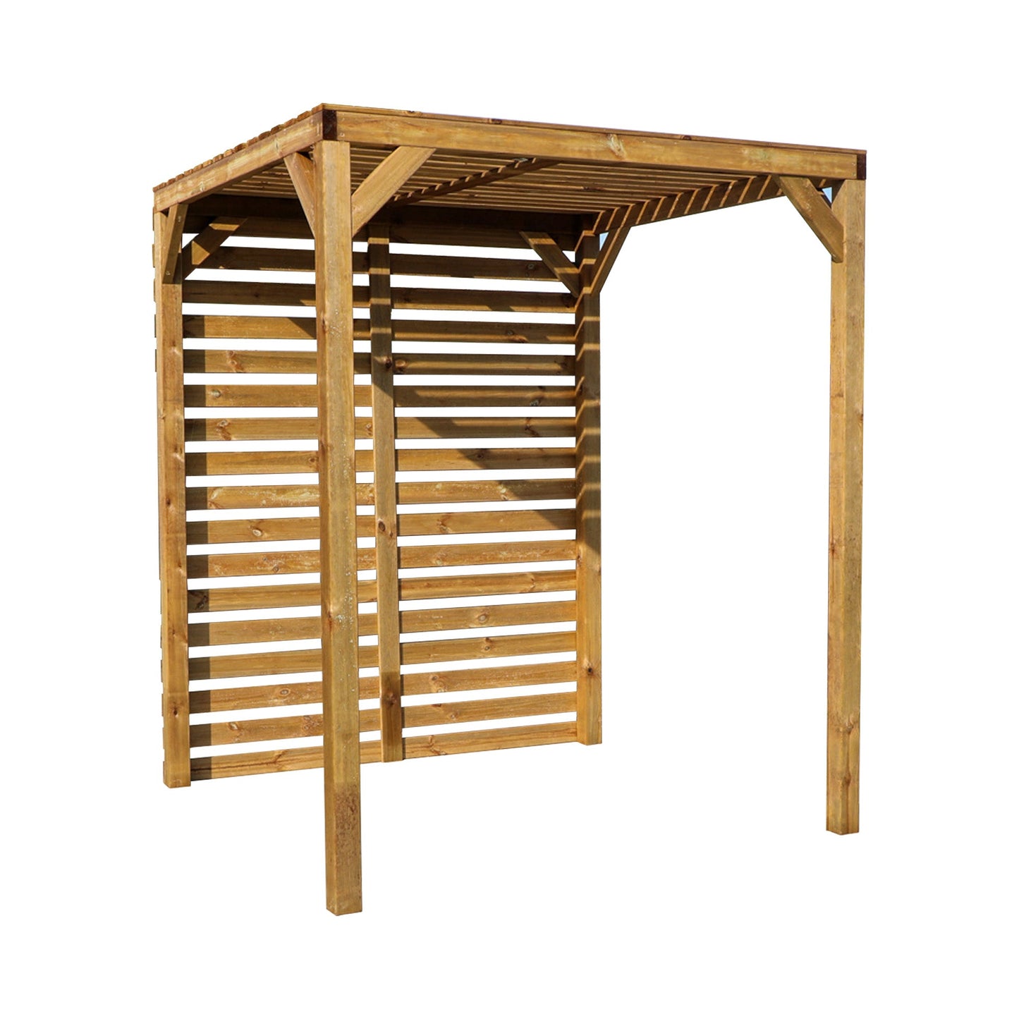 Mercia Pressure Treated Pergola with Slatted Panels - image 2