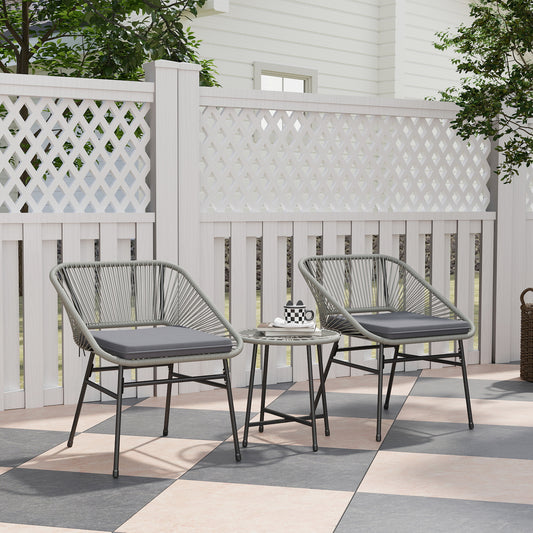 Ibiza 3 Piece Rattan Bistro Set