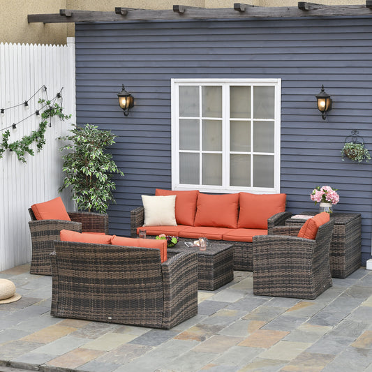 Amalfi 6 Piece Rattan Garden Furniture Set