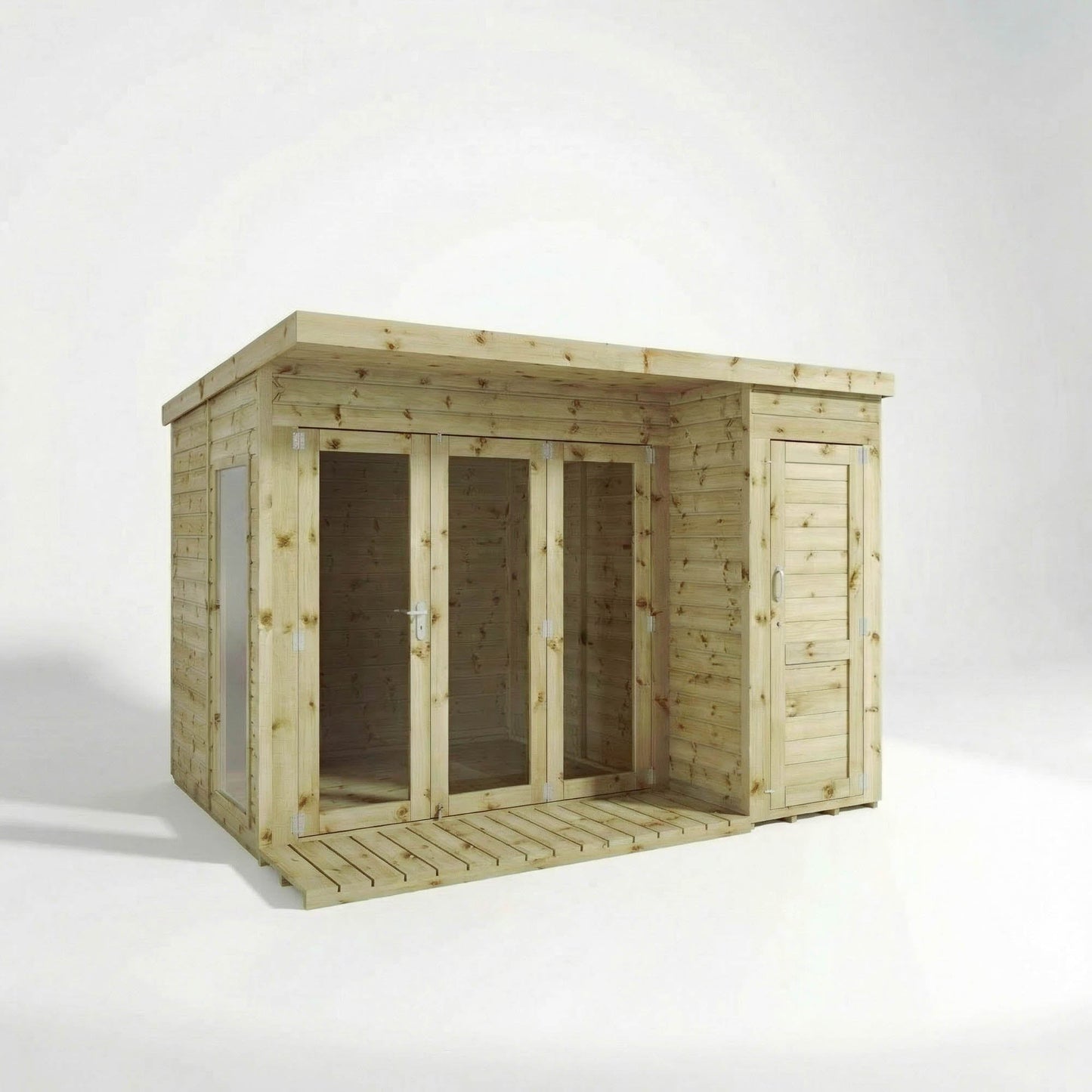 Mercia Contemporary Summerhouse with Side Shed - Mercia