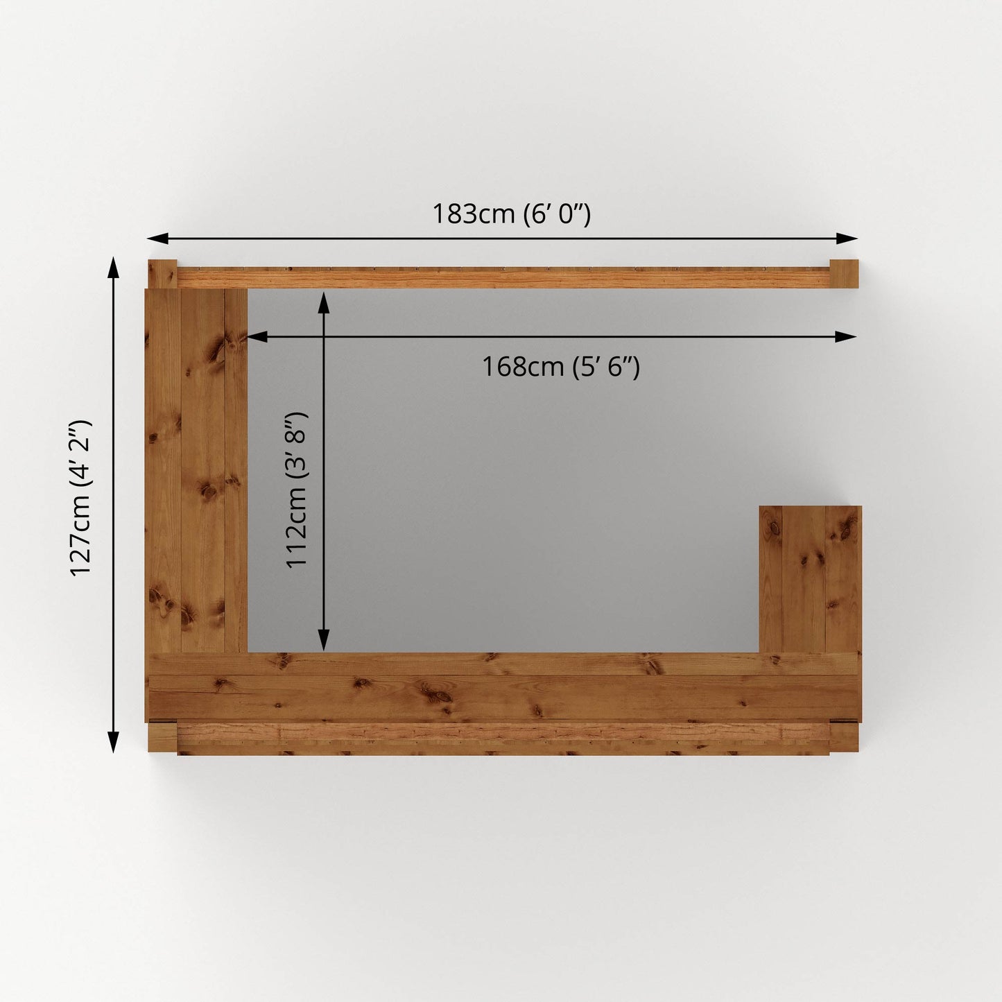Mercia 6' x 4' Pressure Treated Garden Bar - image 8