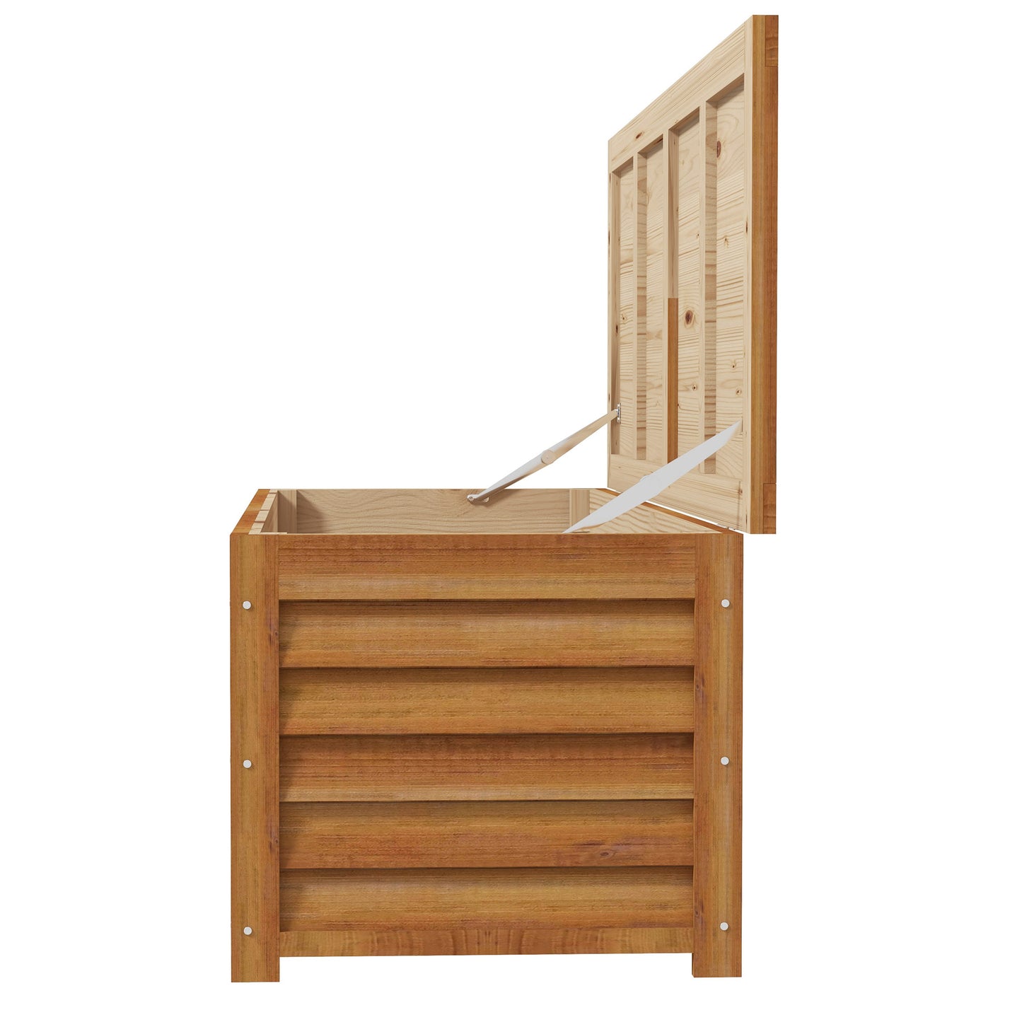 Outsunny - 292L Wooden Garden Storage Box, Brown