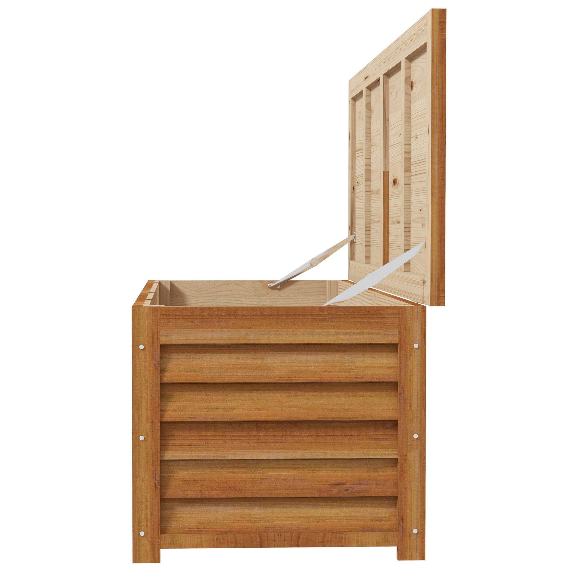 Outsunny - 292L Wooden Garden Storage Box, Brown
