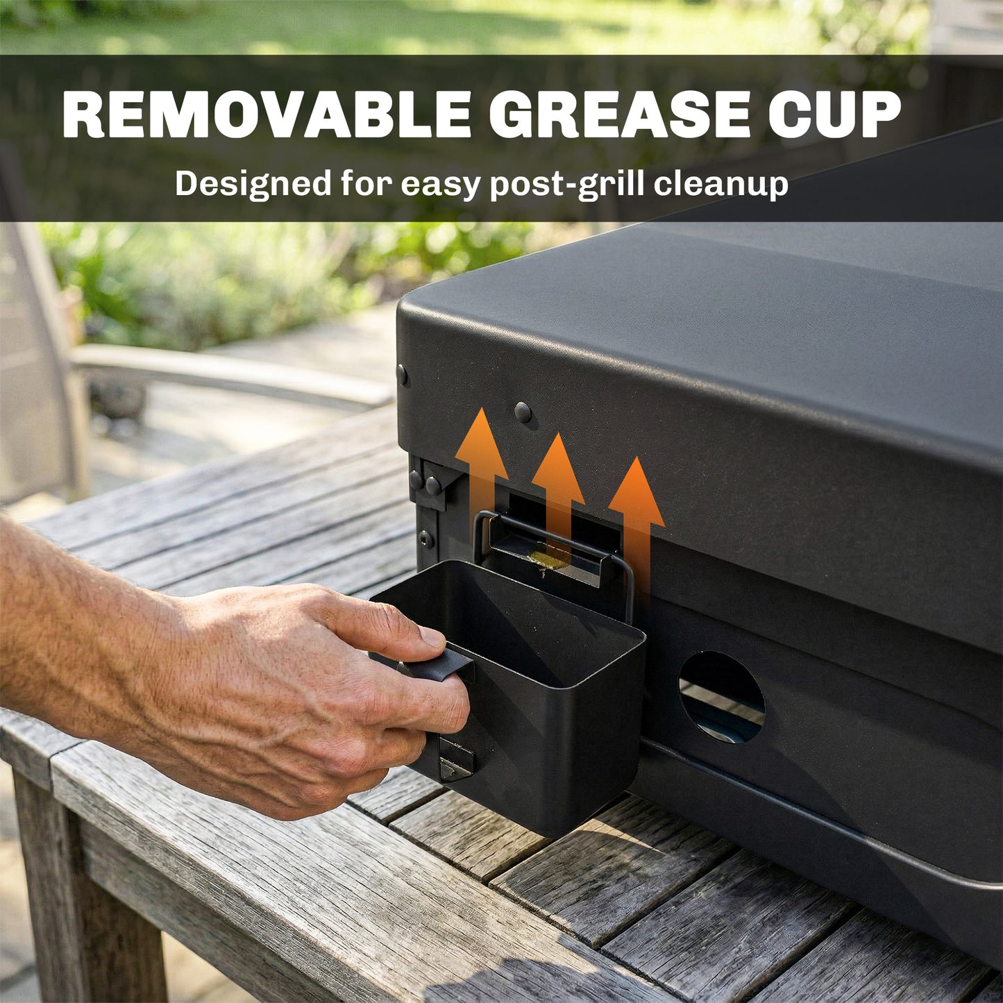Outsunny 2 Burner Grill Griddle, Portable Gas Plancha, 6 kW, Tabletop Gas BBQ with Grease Cup for Camping Picnic Patios, Black