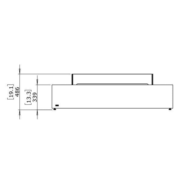 EcoSmart Fire Table Wharf 65 Dimensions