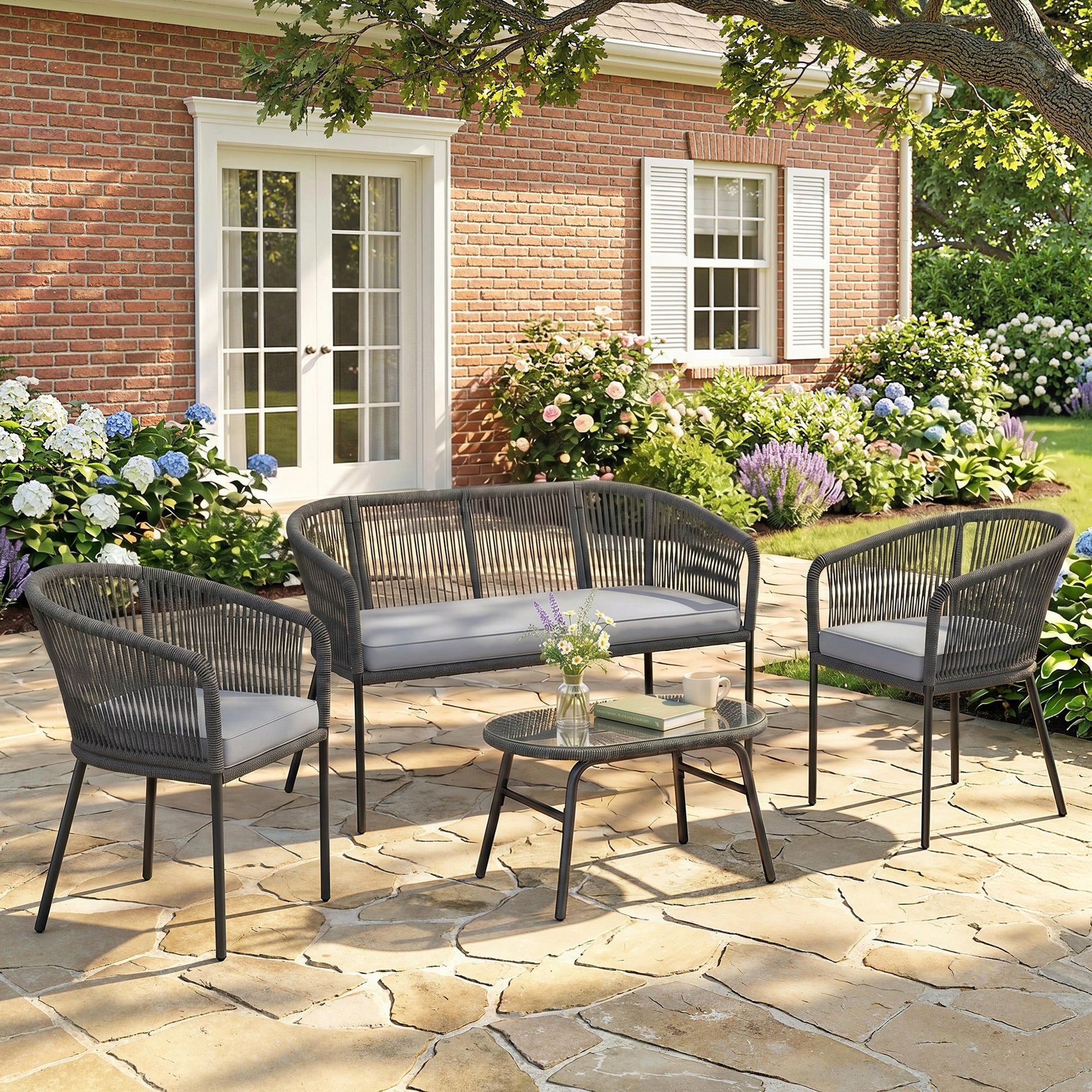 Marbella 4 Piece Garden Furniture Set