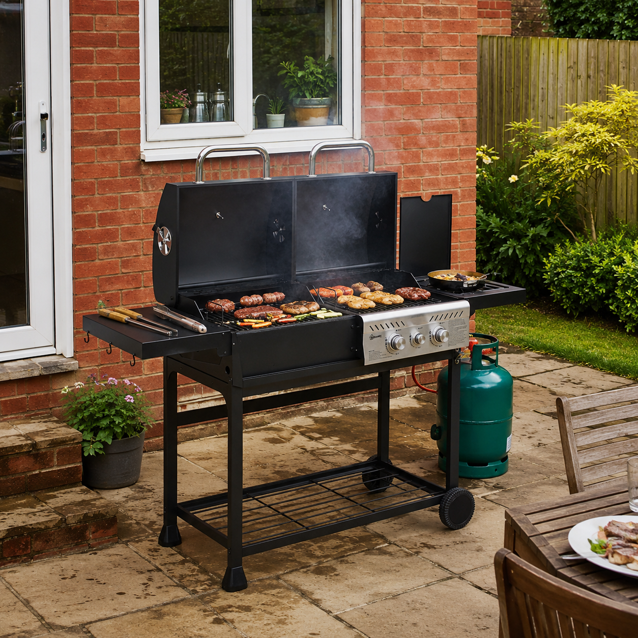 Dual Fuel BBQ - Black