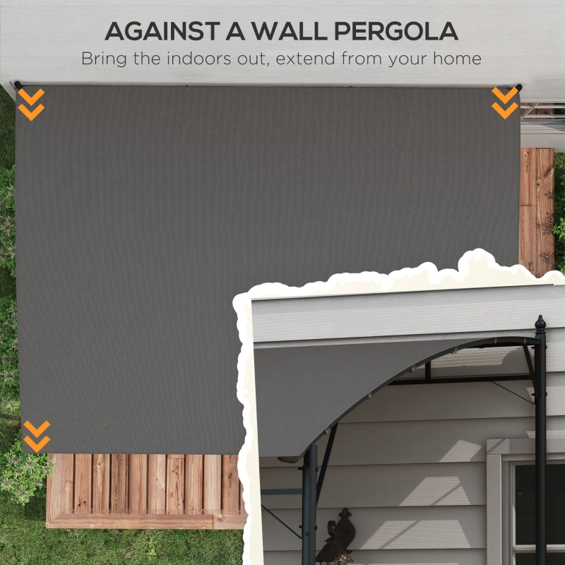 3m x 4m PA – Coated Sun Shade Shelter – Metal Frame Patio Cover