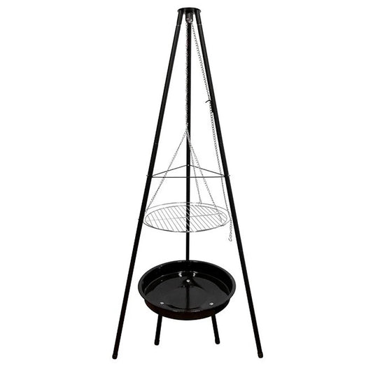 Tripod w/ Grill and Fire Bowl - Outdoor Fire Pit